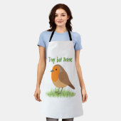 Leuk Robin Vogeltje Schort Geschenk (Gedragen)