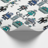leuk Robot-omslagpapier voor kinderen, geeks, wete Cadeaupapier (Hoek)
