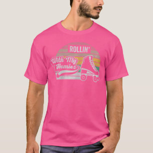 Leuk Rolstoelend Met Mijn Maten Roller Skating  T-shirt