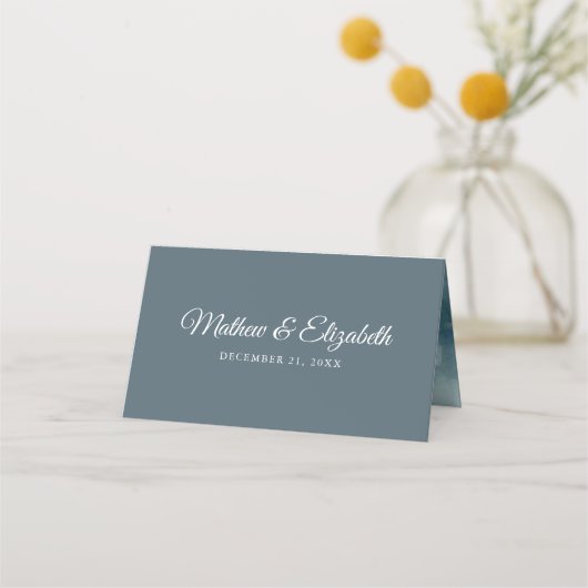 Leuk romantisch paar pinguïn bruiloft plaatskaartje (Achterkant)