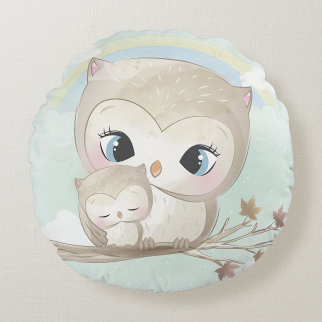 leuk rond kussen (Voorkant)