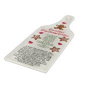 Leuk rood groen oma's kerst koekje recept snijplank (Hoek)