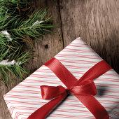 Leuk Rood & Wit Snoep Kan Stripe Feestelijke Kerst Cadeaupapier