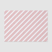Leuk Rood & Wit Snoep Kan Stripe Feestelijke Kerst Tissuepapier (Voorkant)