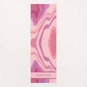 Leuk Roze Abstract Modern Girly Inspirivity Yogamat (Voorkant)