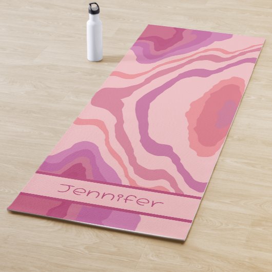 Leuk Roze Abstract Modern Girly Inspirivity Yogamat (In situ)