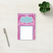 Leuk roze blauwe bloemmotief. Botanisch abstract Post-it® Notes (Kantoor)