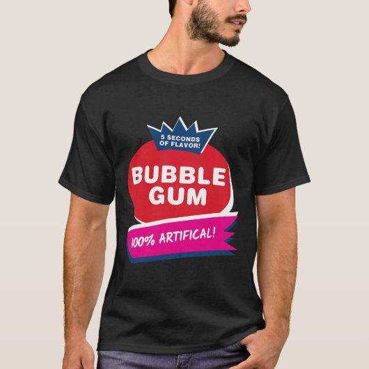 Leuk Roze Bubble Gum Halloween Kostuum T-shirt (Voorkant)