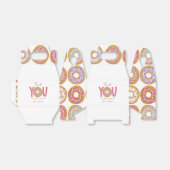 Leuk roze donut verjaardagsfeestje bedankdoosjes (Uitgevouwen)