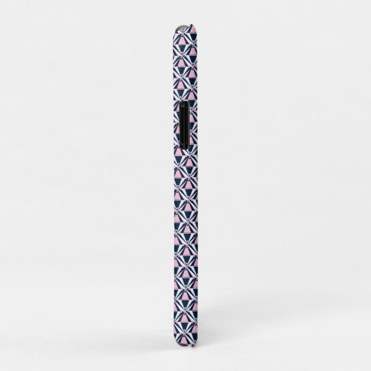 Leuk roze en blauw patroon Case-Mate iPhone case (Achterkant/rechts)