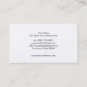 Leuk Roze en Goud Modern Patroon Beauty Salon Visitekaartje (Achterkant)