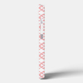 Leuk Roze en Wit Patroon Case-Mate iPhone Case (Achterkant / Links)