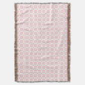 Leuk Roze en Wit Patroon Deken (Voorkant Verticaal)