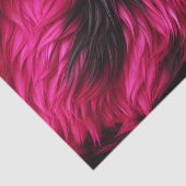 Leuk Roze en Zwart faux monster bont textuur Tissuepapier (Detail)