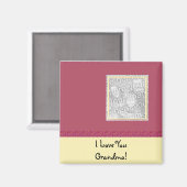 Leuk ROZE & GELE FOTO MAGNEET GIFT (Voorkant / Achterkant)