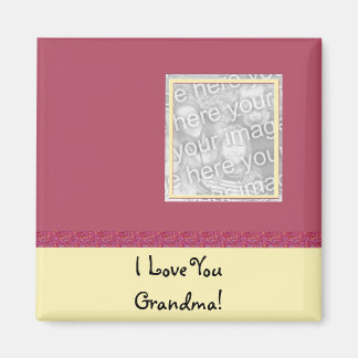 Leuk ROZE & GELE FOTO MAGNEET GIFT