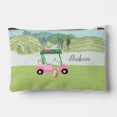 Leuk Roze Golfkar Schilderachtig Gepersonaliseerde Etui (Achterkant)
