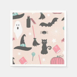 Leuk roze Halloween Party Decor Papier Servet