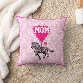 Leuk roze hart en zebra voor mama kussen (Deken)