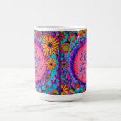 Leuk Roze Hustle Quote Pensioen Inspirativiteit Koffiemok (Center)