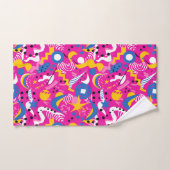 Leuk Roze jaren 80 esthetiek Bad Handdoek (Handdoek)