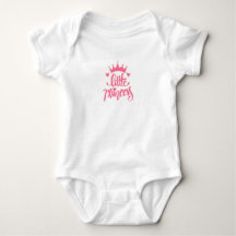 Leuk Roze Kroontje Kleine Prinses Baby T-Shirt