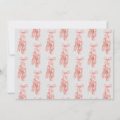 Leuk Roze meisje verjaardag ballet party Kaart (Achterkant)