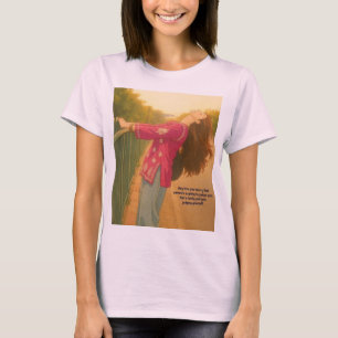 Leuk roze meisjes t-shirt. t-shirt