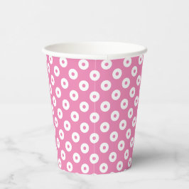 Leuk Roze met Roze en Witte Polka-Stippen Papieren Bekers