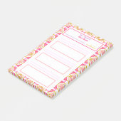 Leuk Roze Nieuwjaar Resoluties Doel Tracker Tally Post-it® Notes (Schuin)