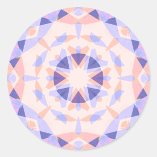 Leuk Roze Paarse Meisjes Verjaardag Magische Ster Ronde Sticker