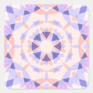 Leuk Roze Paarse Meisjes Verjaardag Magische Ster Vierkante Sticker