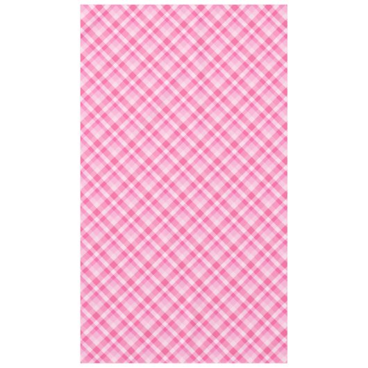 Leuk Roze Plaid Patroon Groot Tafelkleed (Voorkant)