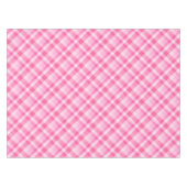 Leuk Roze Plaid Patroon Klein Tafelkleed (Voorkant (Horizontaal))