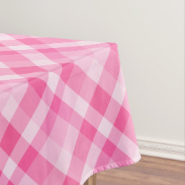 Leuk Roze Plaid Patroon Klein Tafelkleed