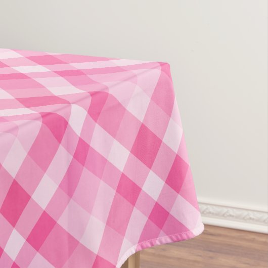Leuk Roze Plaid Patroon Klein Tafelkleed (Voorbeeld)