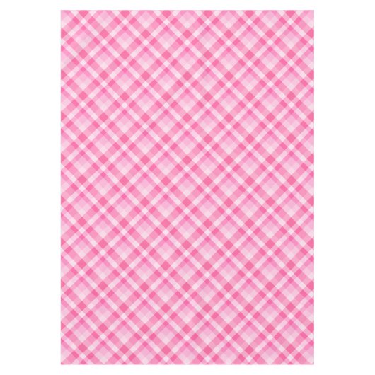 Leuk Roze Plaid Patroon Medium Tafelkleed (Voorkant)