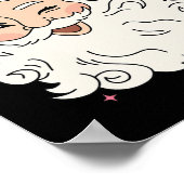 Leuk  Roze Sinterklaas Roze Kerst Mannen WO Poster (Hoek)