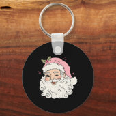 Leuk  Roze Sinterklaas Roze Kerst Mannen WO Sleutelhanger (Voorkant)