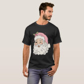 Leuk  Roze Sinterklaas Roze Kerst Mannen WO T-shirt (Voorkant volledig)