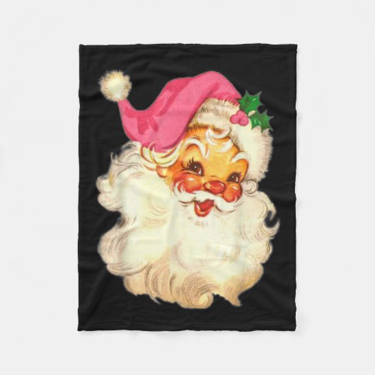 Leuk  Roze Sinterklaas Roze Kerstmis Design Fleece Deken (Voorkant)