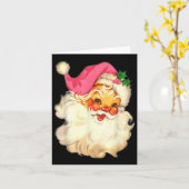 Leuk  Roze Sinterklaas Roze Kerstmis Design Kaart (Gele Bloem)
