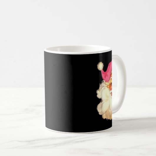 Leuk  Roze Sinterklaas Roze Kerstmis Design Koffiemok (Voorkant rechts)