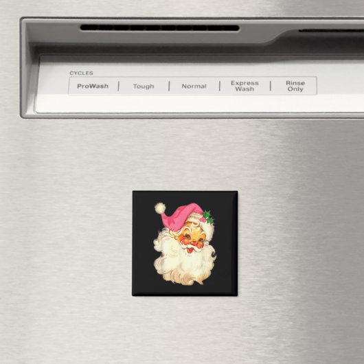 Leuk  Roze Sinterklaas Roze Kerstmis Design Magneet (Insitu (Vaatwasser))