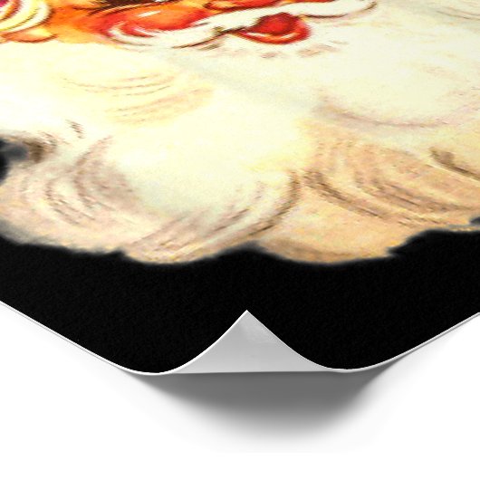 Leuk Roze Sinterklaas Roze Kerstmis Design Poster (Hoek)