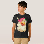 Leuk  Roze Sinterklaas Roze Kerstmis Design T-shirt (Voorkant volledig)