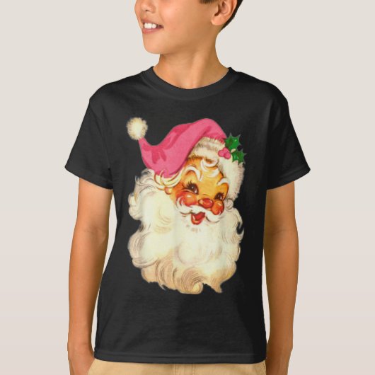 Leuk  Roze Sinterklaas Roze Kerstmis Design T-shirt (Voorkant)