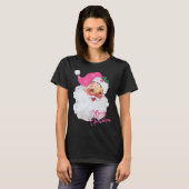 Leuk Roze Sinterklaas Roze Kerstmis Design T-shirt (Voorkant volledig)