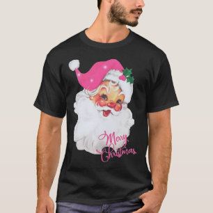 Leuk Roze Sinterklaas Roze Kerstmis Design T-shirt