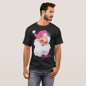 Leuk Roze Sinterklaas Roze Kerstmis Design T-shirt (Voorkant volledig)